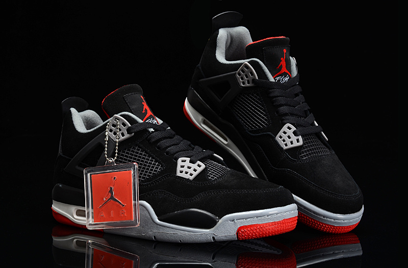 Air Jordan 4 Men Shoes Black Online